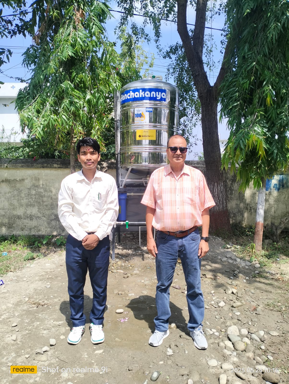 Installation of Water Tank at Shree Saraswoti Madhyamik Bidhyalaya
